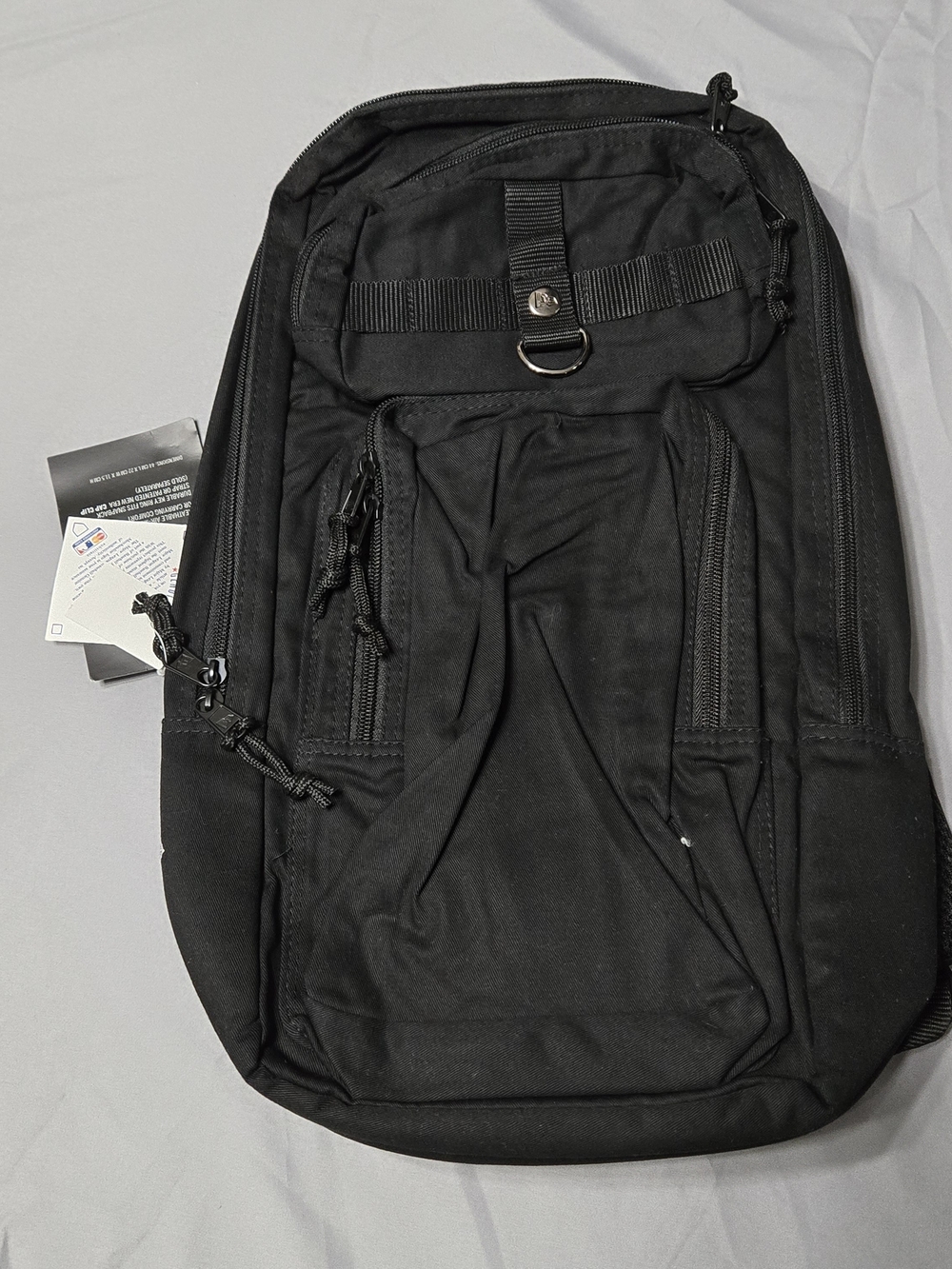 New Era Black Slim Backpack
